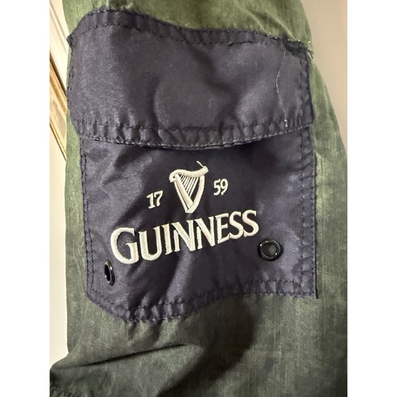 Guinness Mens Green Striped Draw String Board‎ Shorts Swim Trunks Size Small - Picture 8 of 9